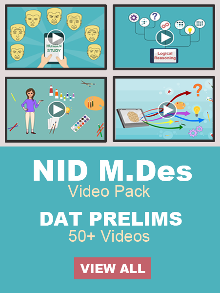 NID Video Pack - M.Des Dat Prelims